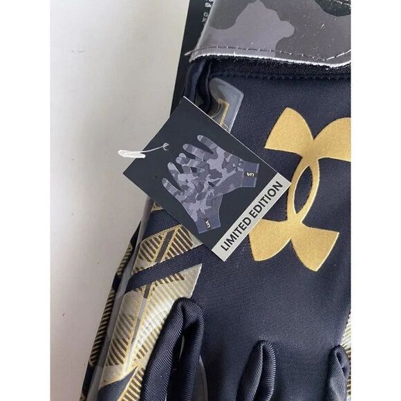 Under Armour UA F8 LE Gold Camo Football Gloves Men’s Sz XL Limited Edition NEW - Picture 7 of 11